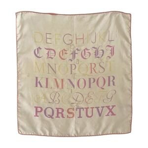 Hermes Letter Silk Scarf